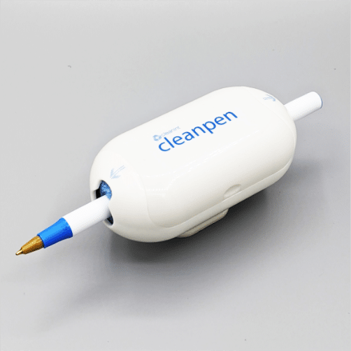 Cleanpen sanitizing pen holder